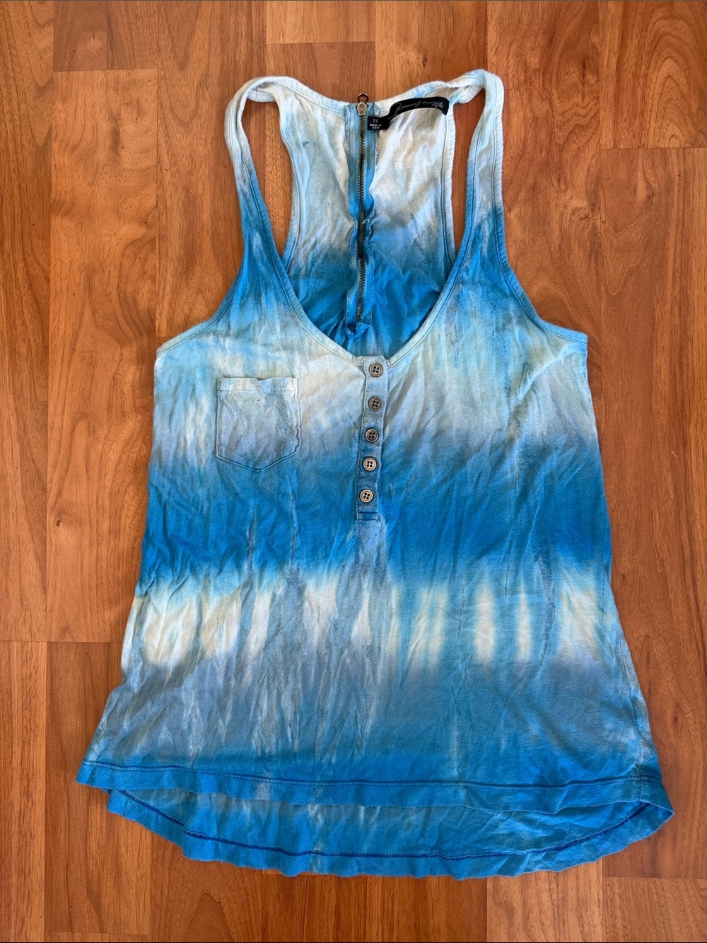❤️ Patterson J. Kincaid Stripe Racer Back Tank Top Size XS